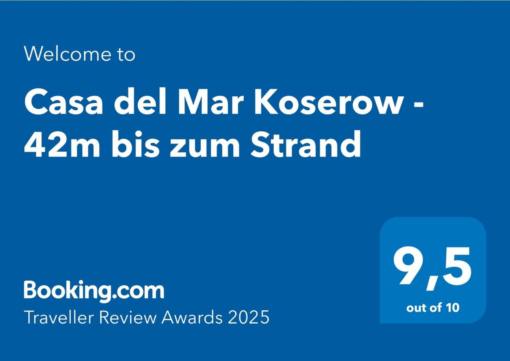 Fewo Am Strand In Koserow - Casa Del Mar - 42M Bis Zum Strand エクステリア 写真